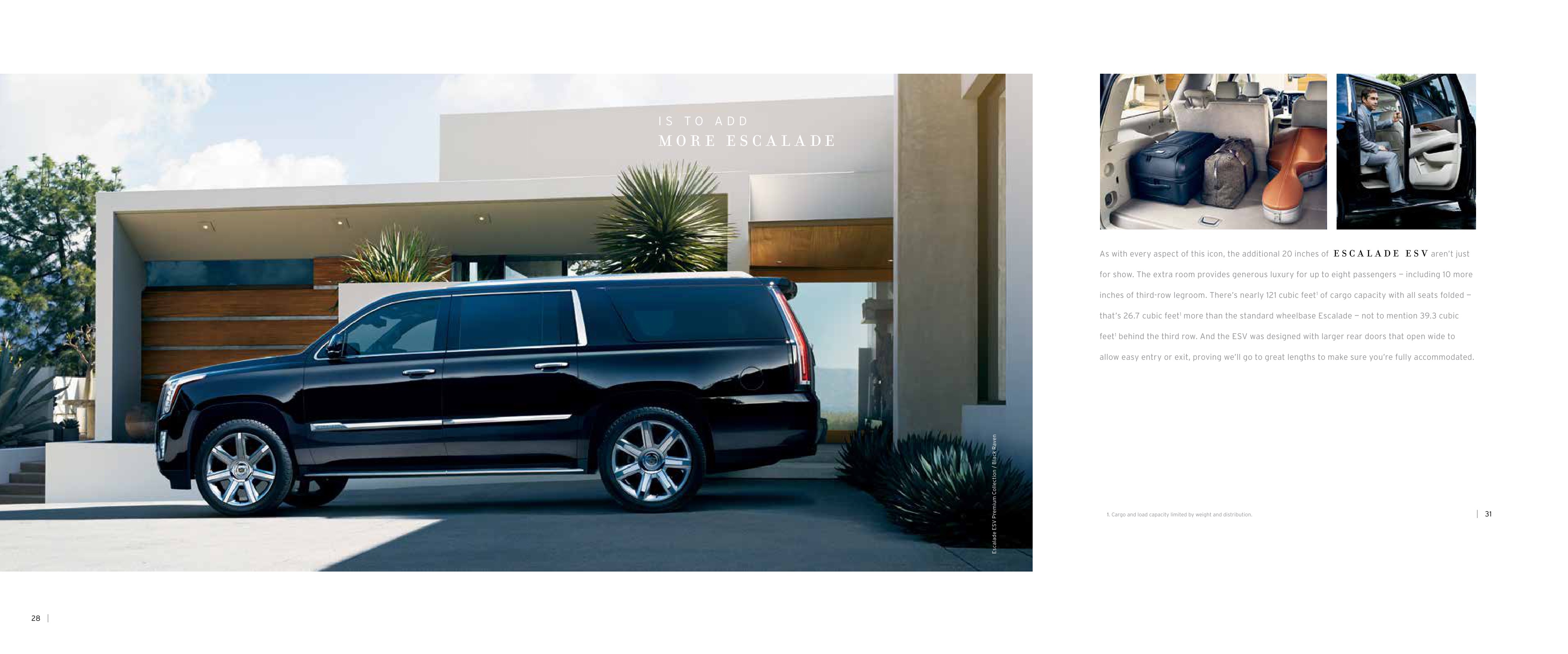 2015 Cadillac Escalade Brochure Page 1